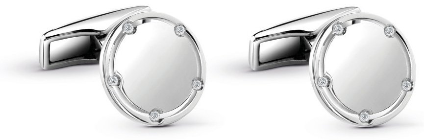 Запонки Damiani 20064852 вес 7.4 золото, сплав с рутениевым покрытием, бриллиант купить,1550000