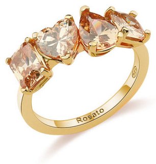 Кольцо Rosato RZGE33C размер 18, 19 вес 2.39 г серебро, циркон купить,NaN