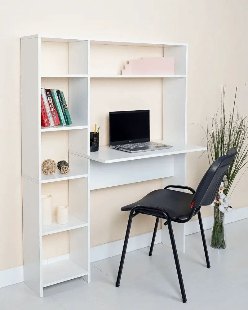 Стол письменный Beren 114x40x140см белый купить,NaN