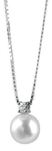 Колье Damiani 20012312 длина 45 см вес 3.4 г золото, бриллиант, жемчуг купить,NaN