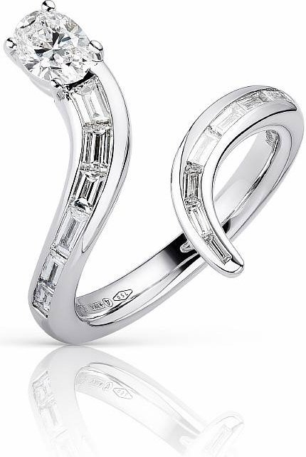 Кольцо Damiani 81082640 размер 16.8 вес 5.5 г золото, бриллиант