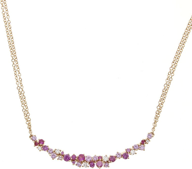 Колье Damiani 20087915 длина 45 см вес 7.65 г золото, бриллиант, сапфир купить,2685000
