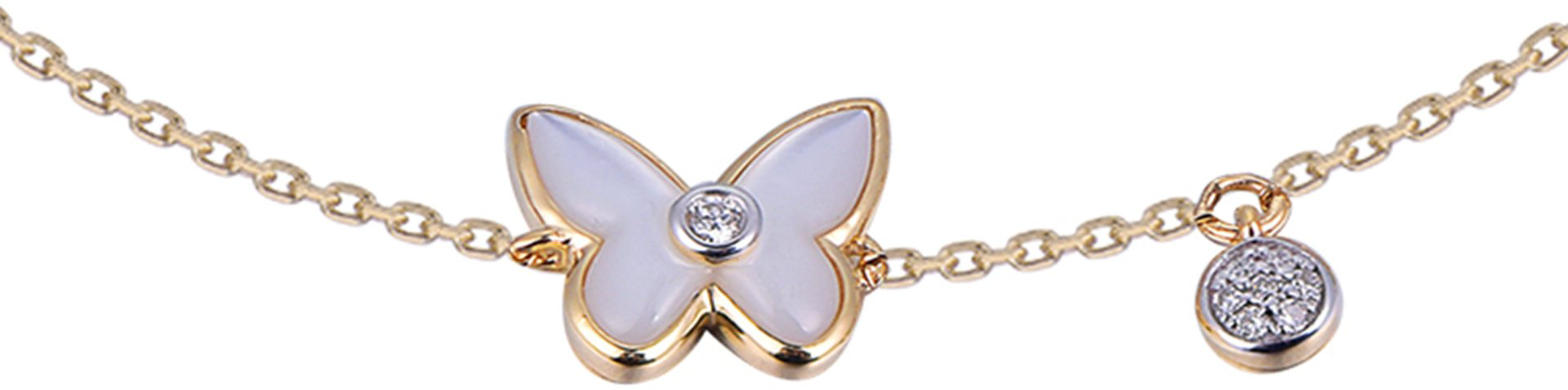 Браслет Constella BB73097LSH4YP длина 13 см, вес 0.69 г золото, плетение якорное купить,NaN