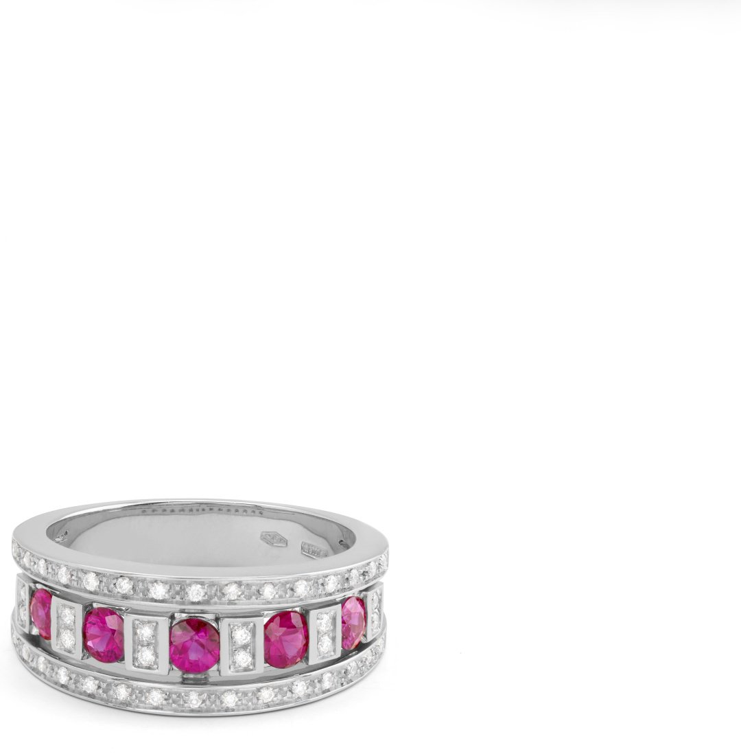 Кольцо Damiani 20058706 размер 18 вес 4.5 г золото, бриллиант, рубин купить,NaN