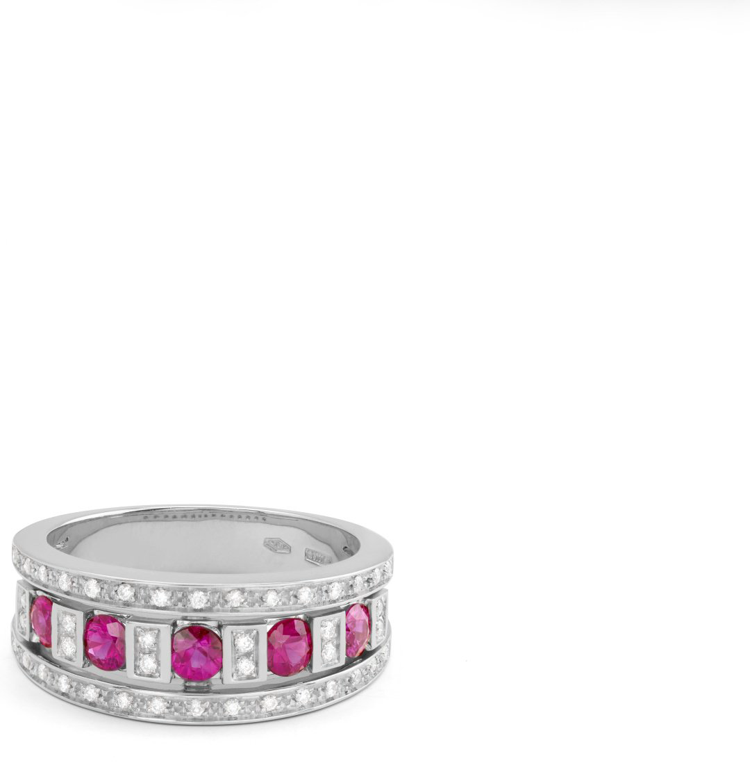 Кольцо Damiani 20058706 размер 18 вес 4.5 г золото, бриллиант, рубин купить,NaN