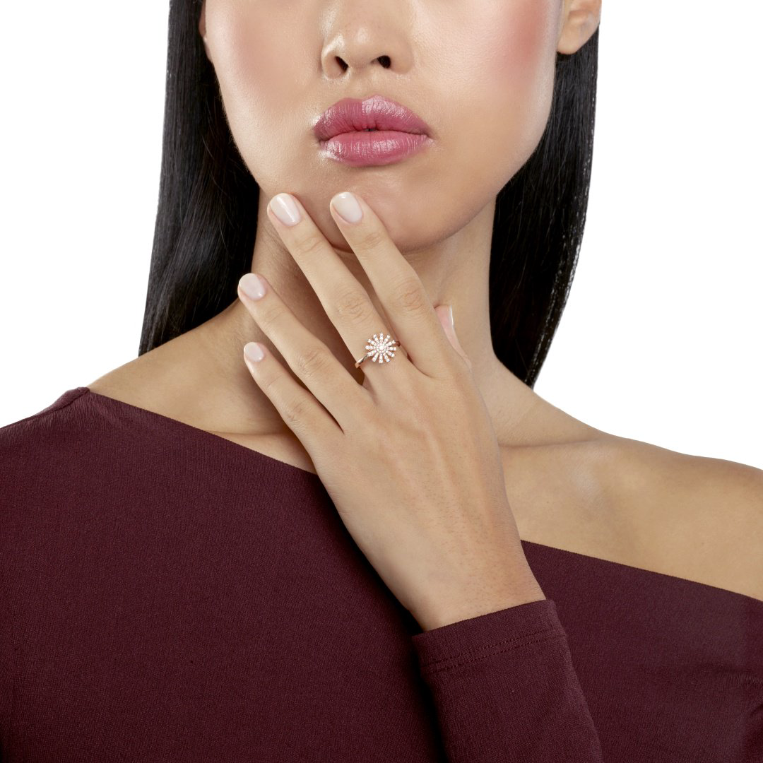 Кольцо Damiani 20084676 размер 16.8 вес 3.4 г золото, бриллиант купить,2070000