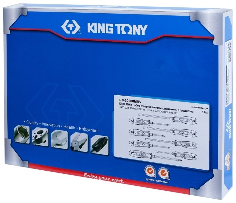 KING TONY набор отверток 9-30208MRV набор из 8 купить,0