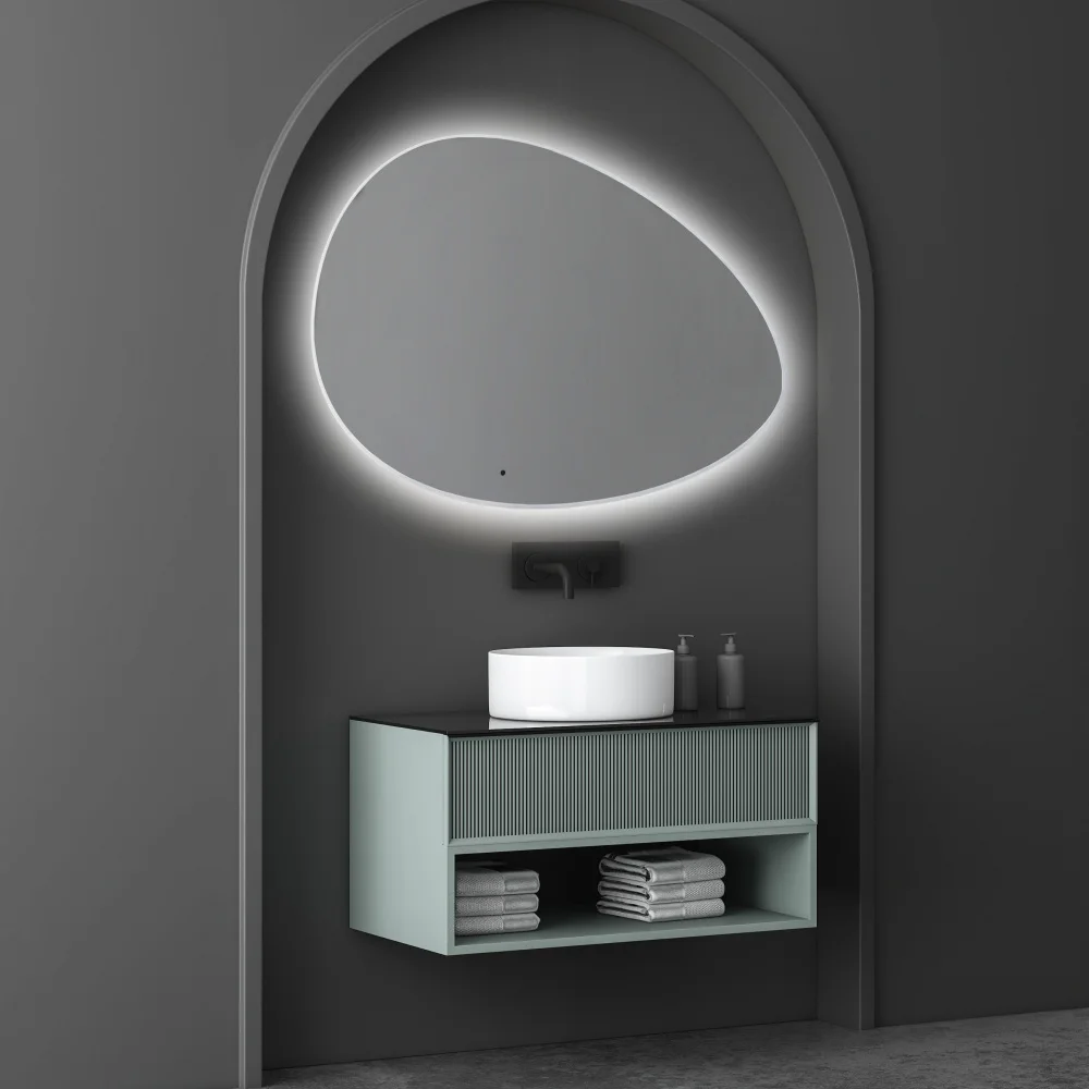 Зеркало Abber Kontur AG6301SCL-1.2 120х80см белый купить,NaN