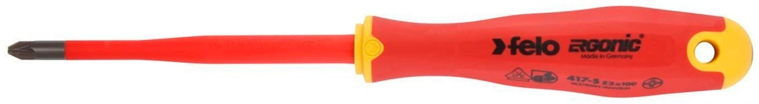 Felo отвертка диэлектрическая Ergonic 41729390 PZ2х100 мм, 1 шт. - ForteMarket Felo отвертка диэлектрическая Ergonic 41729390 PZ2х100 мм, 1 шт. купить,0