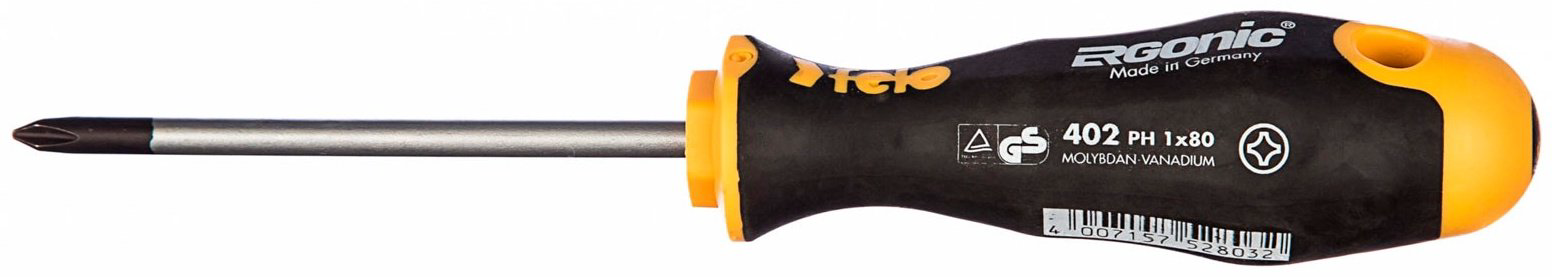 Felo отвертка Ergonic 40210210 PH1х80 мм, 1 шт.