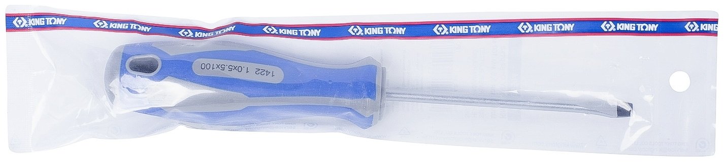 KING TONY отвертка 14225504 SL5.5х100 мм, 1 шт. купить,0