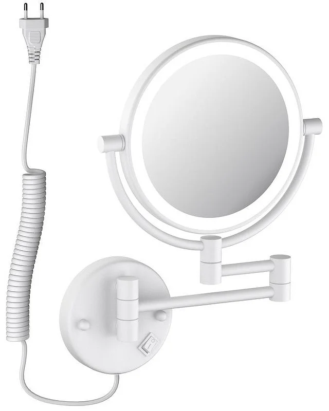 Зеркало с подсветкой Timo Saona 13376/16 30.4х24.8х34.5см белый матовый купить,NaN