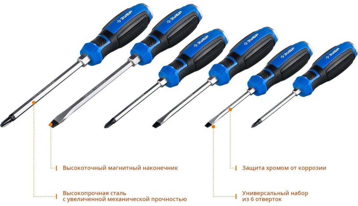 ЗУБР набор отверток с магнитным наконечником, ударная 25026 SL5х75 мм, SL6х100 мм - ForteMarket ЗУБР набор отверток с магнитным наконечником, ударная 25026 SL5х75 мм, SL6х100 мм купить,0