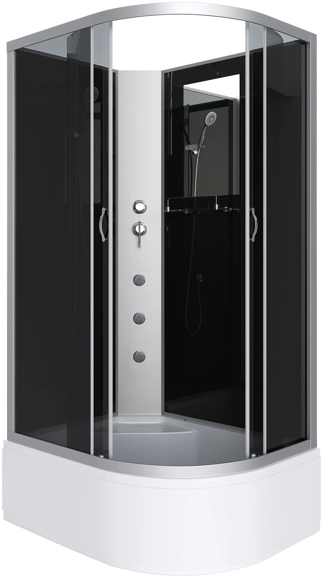 Кабина душевая Niagara NG-2510-14LBKG 120х80х200см белый купить,NaN