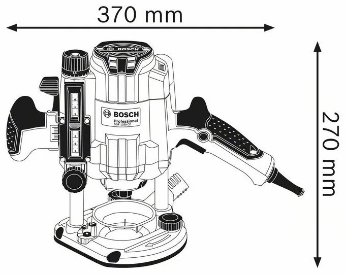 Фрезер вертикальный Bosch Professional GOF 1250 CE 0601626000 купить,0