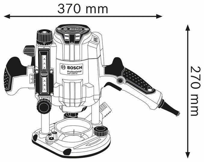 Фрезер вертикальный Bosch Professional GOF 1250 CE 0601626000 купить,NaN