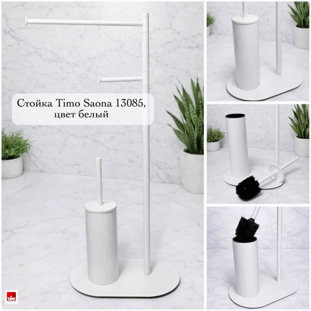 Стойка в ванную комнату Timo Saona 13085/16 52.8х18х85см белый матовый купить,NaN