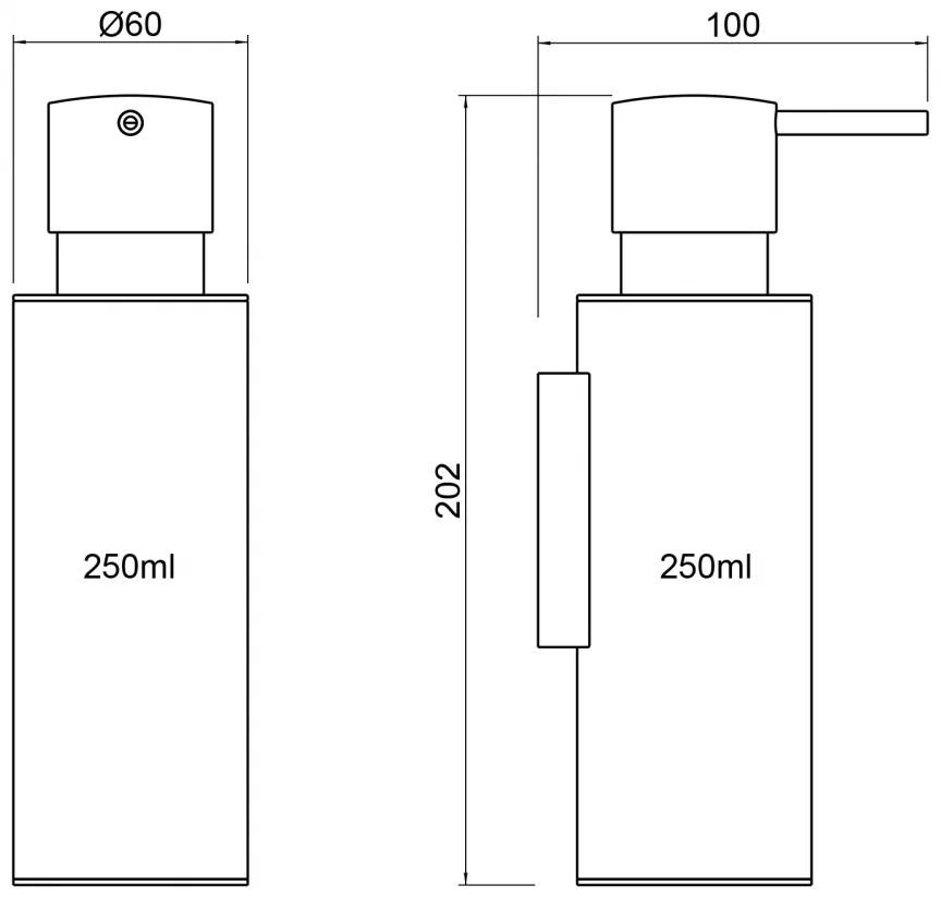 Дозатор Timo Saona 13339/18 10х6х20.2см черное золото купить,144500