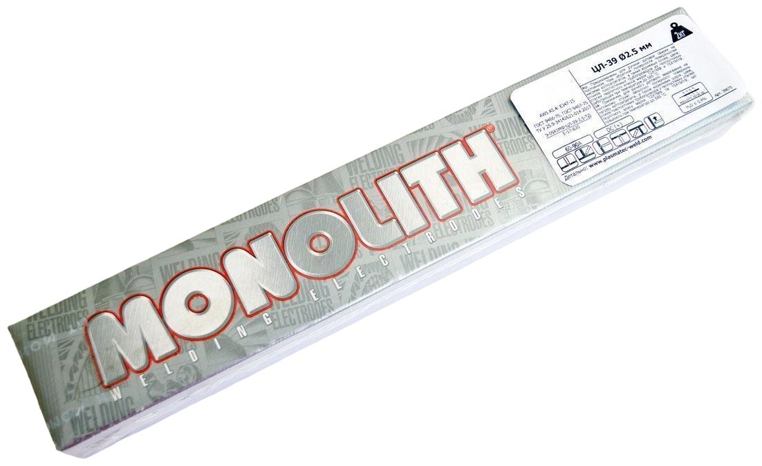 Сварочный электрод MONOLITH ЦЛ-39 TM MONOLITH, для ручной дуговой сварки