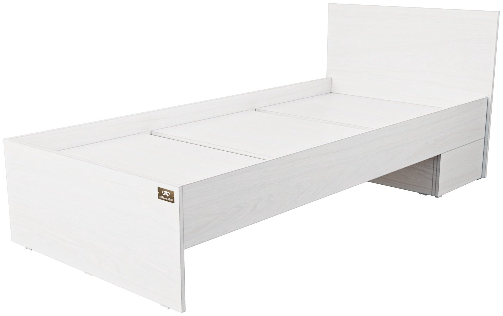 Кровать Мебель Азии Гармони 90x200см светло-серая купить,NaN