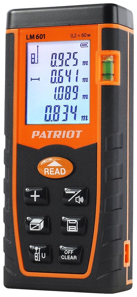 Лазерный дальномер Patriot LM 601, дальность до 60 м купить,NaN