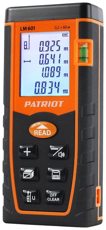 Лазерный дальномер Patriot LM 601, дальность до 60 м купить,NaN