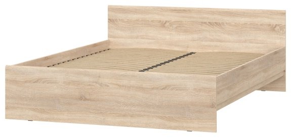 Кровать НК Мебель Stern 72676498 160х200см дуб сонома/коричневый купить,NaN