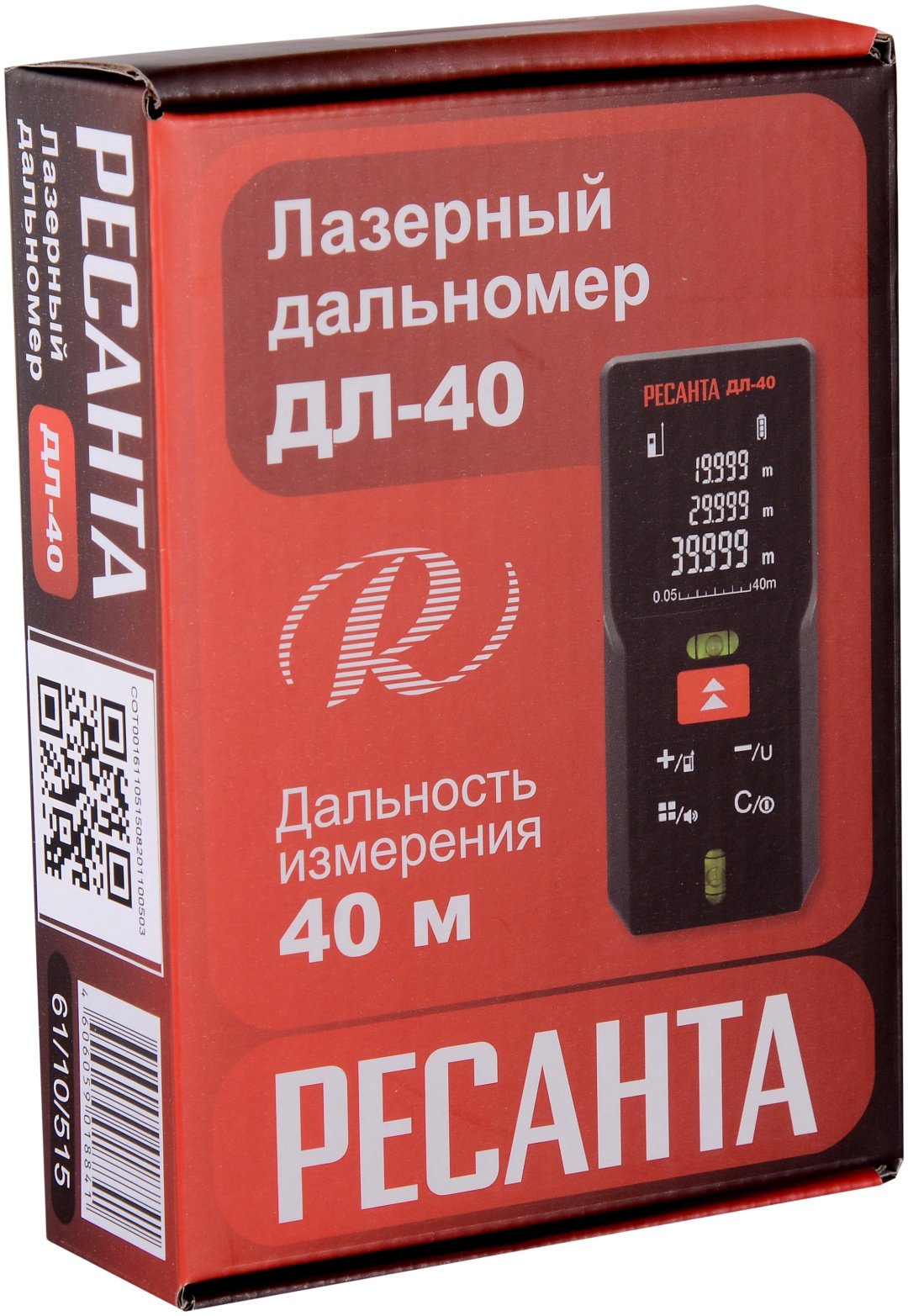 Лазерный дальномер Ресанта ДЛ-40, дальность до 40 м купить,NaN