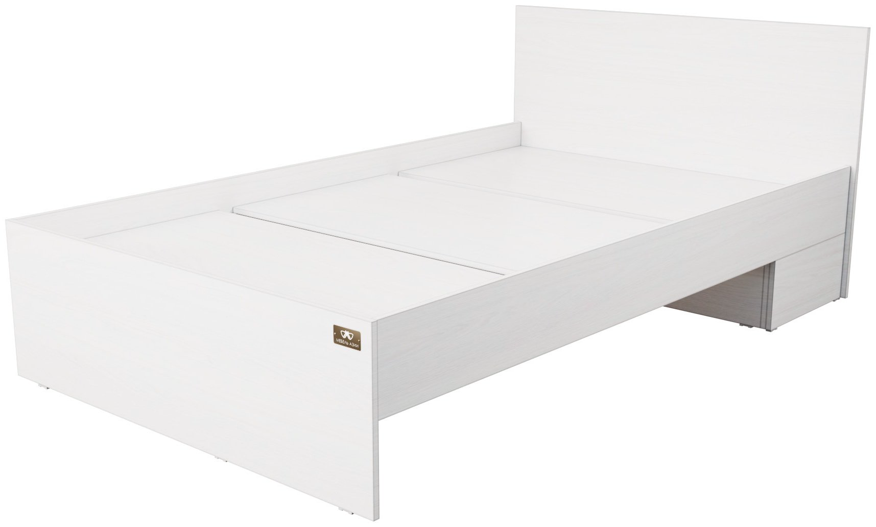 Кровать Мебель Азии Гармони 120x200см светло-серая купить,NaN