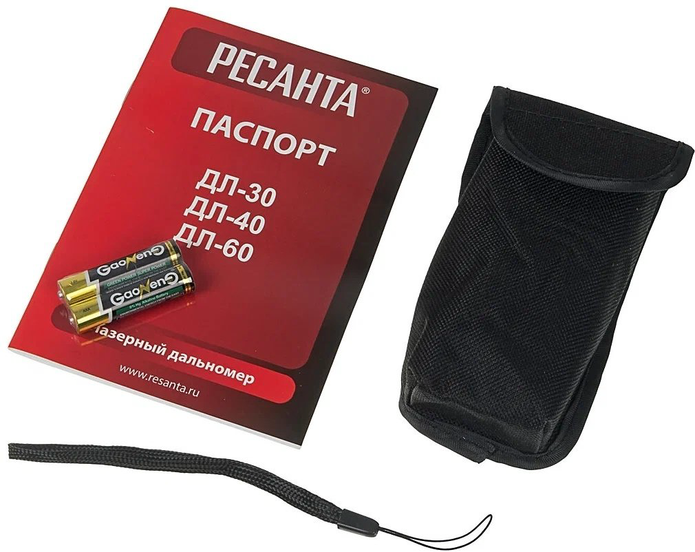 Лазерный дальномер Ресанта ДЛ-60, дальность до 60 м купить,NaN