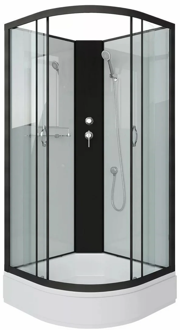 Кабина душевой Niagara NG-6701-14BK 90х90х200см белый