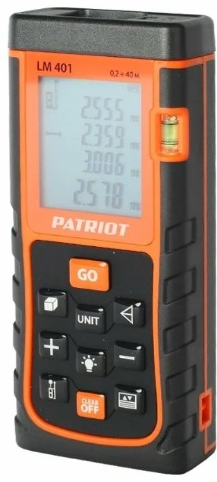 Лазерный дальномер Patriot LM 401, дальность до 40 м купить,NaN