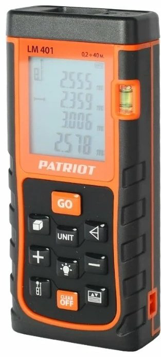 Лазерный дальномер Patriot LM 401, дальность до 40 м купить,NaN