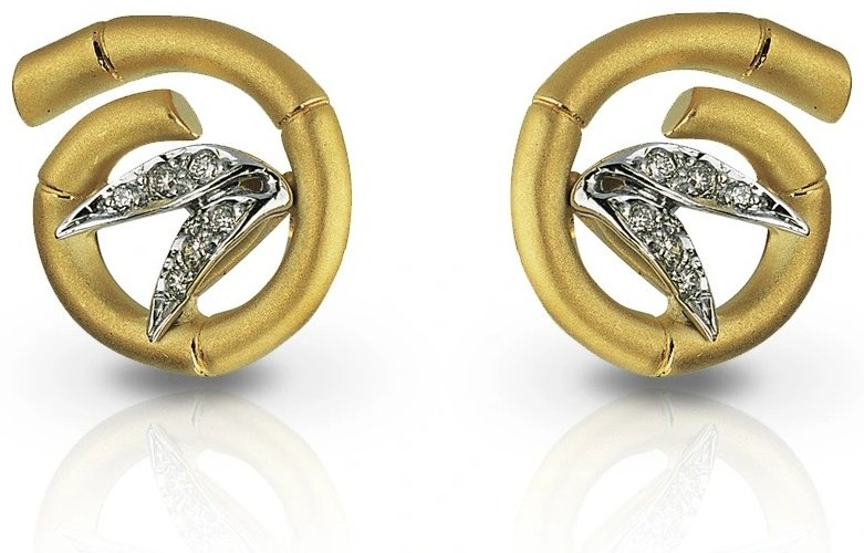 Серьги Carrera y Carrera 10574 030101 вес 7.15 г золото, бриллиант купить,NaN