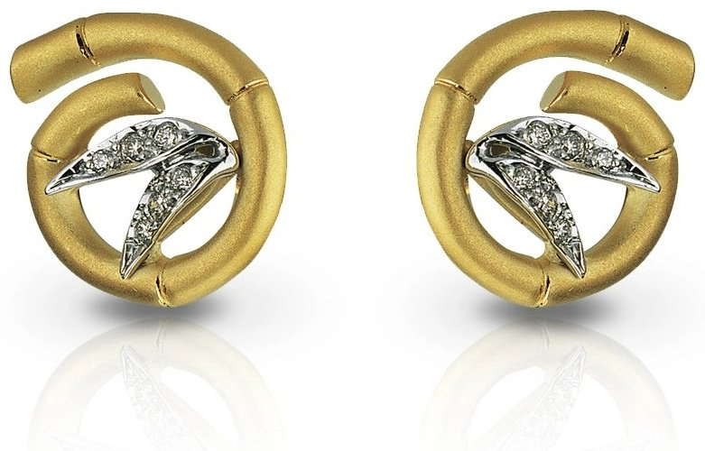 Серьги Carrera y Carrera 10574 030101 вес 7.15 г золото, бриллиант купить,NaN