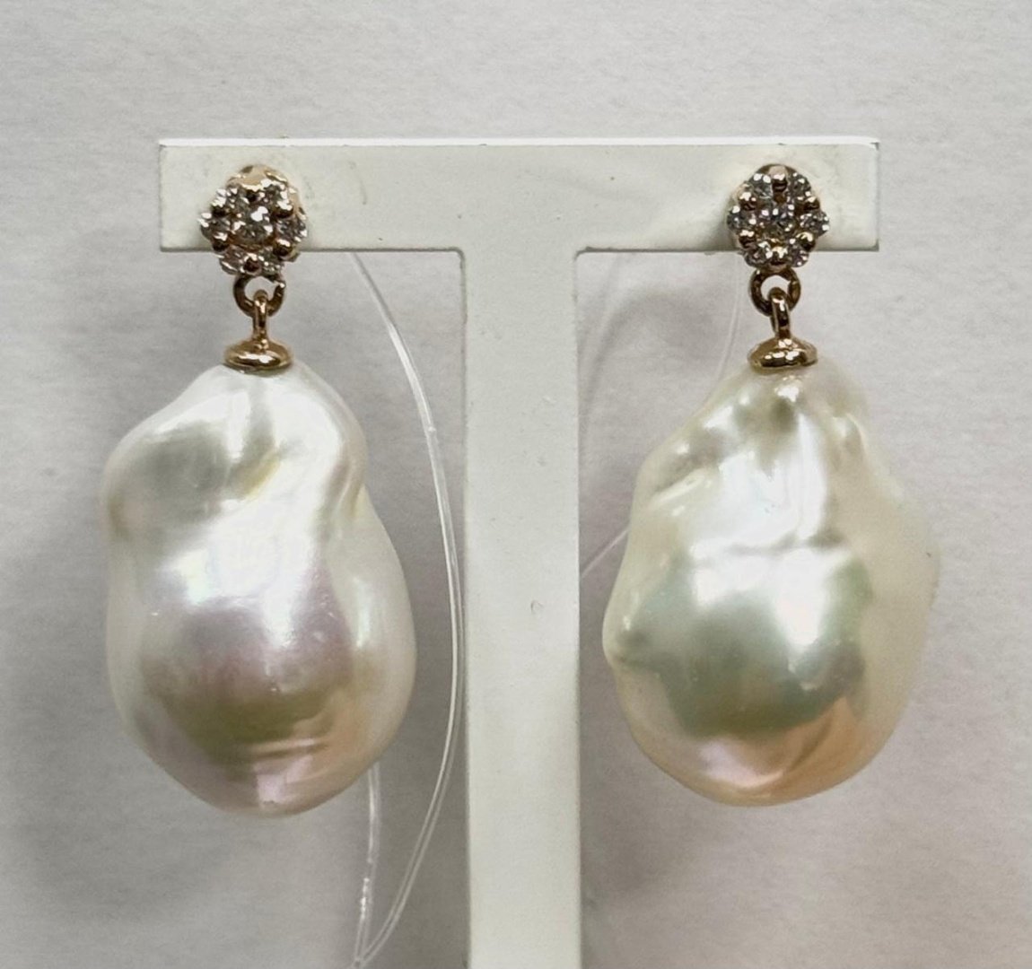 Серьги Coscia CLEAFW039.1 вес 1.6 г золото, бриллиант, жемчуг купить,NaN