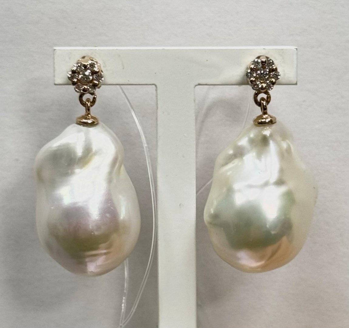 Серьги Coscia CLEAFW039.1 вес 1.6 г золото, бриллиант, жемчуг купить,NaN