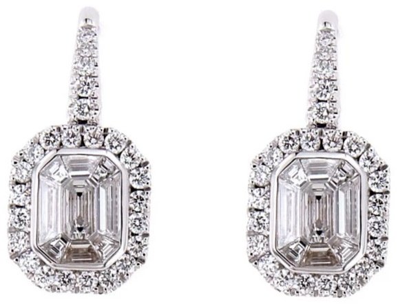 Серьги-цепочки Crivelli 035-VE27173 вес 5 г золото, бриллиант купить,NaN