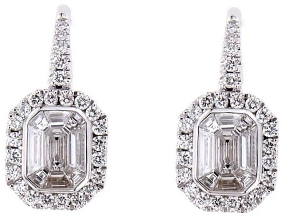 Серьги-цепочки Crivelli 035-VE27173 вес 5 г золото, бриллиант купить,NaN