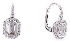 Серьги-цепочки Crivelli 035-VE27173 вес 5 г золото, бриллиант купить,NaN