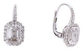 Серьги-цепочки Crivelli 035-VE27173 вес 5 г золото, бриллиант купить,NaN