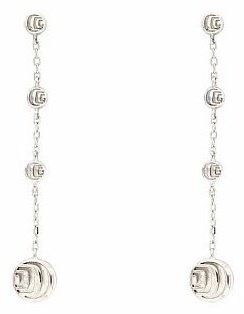 Серьги Damiani 13238 вес 8.9 г серебро, бриллиант, перламутр купить,NaN