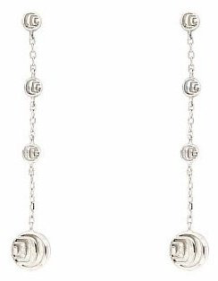 Серьги Damiani 13238 вес 8.9 г серебро, бриллиант, перламутр купить,NaN