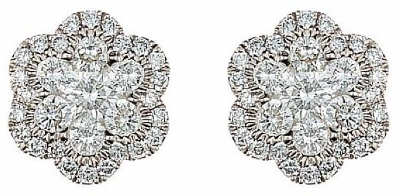 Серьги Constella 381-DE6567 вес 4.4 г золото, бриллиант купить,NaN
