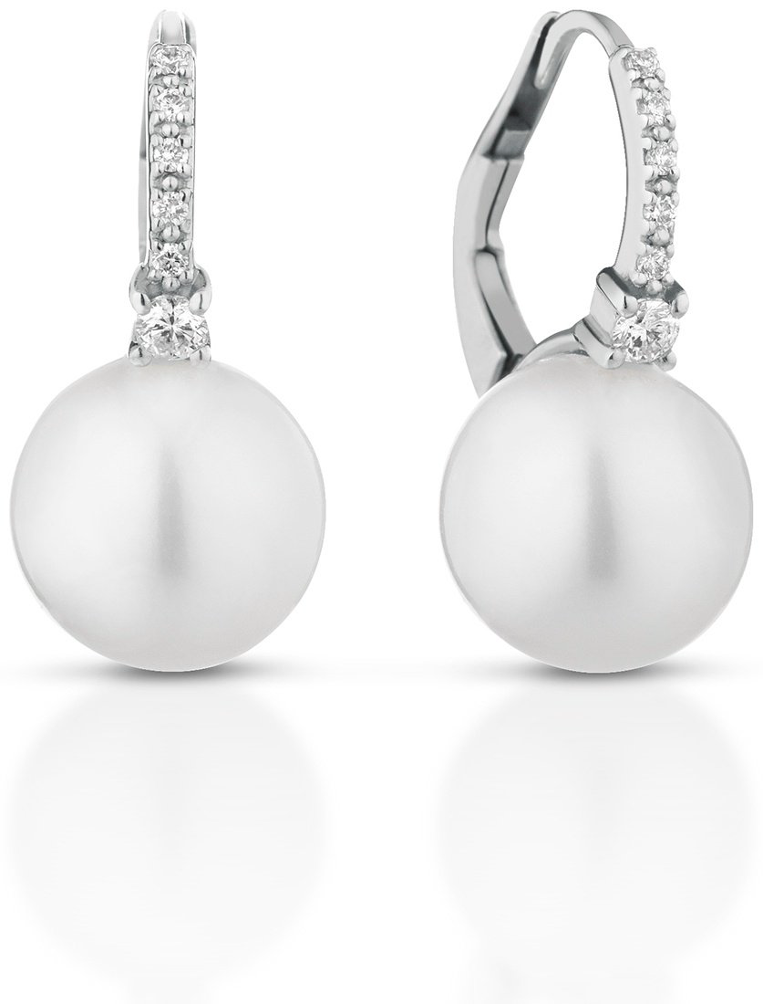 Серьги Coscia LBEAFWED640 вес 1.6 г золото, бриллиант, жемчуг купить,NaN