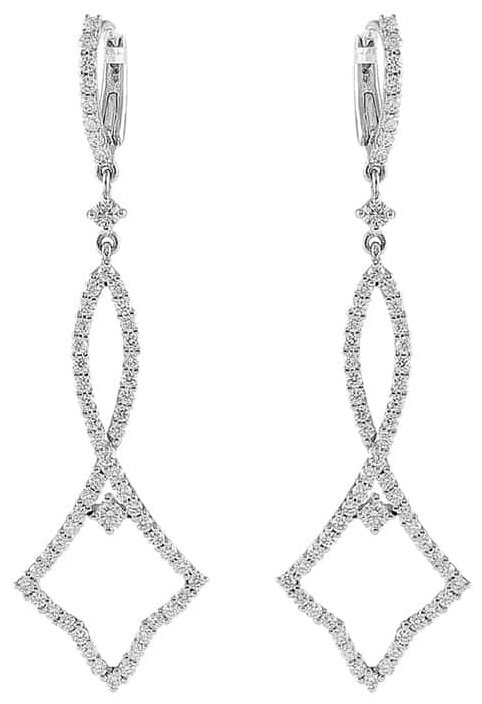 Серьги Crivelli 276-12191-MOD вес 5.6 г золото, бриллиант купить,NaN