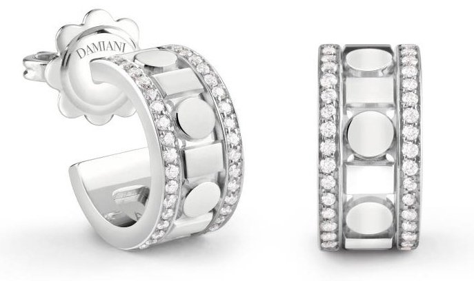 Серьги Damiani 20094036 вес 6.1 г золото, без вставок купить,3000000