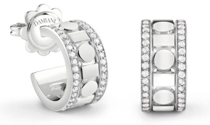 Серьги Damiani 20094036 вес 6.1 г золото, без вставок купить,3000000