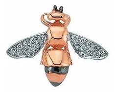 Моносерьга Bee Goddess PTKATPGKP вес 1.4 г золото, бриллиант купить,NaN
