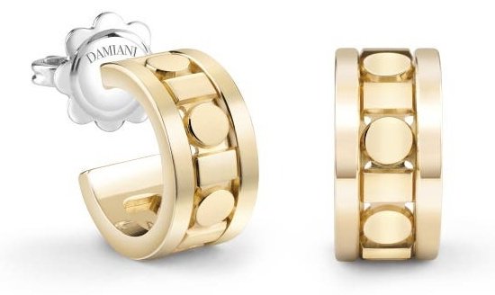Серьги Damiani 20093330 вес 6.6 г золото, без вставок купить,1800000